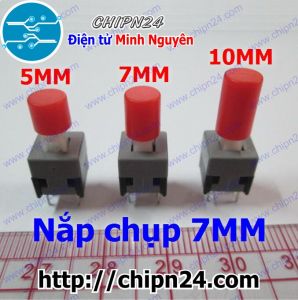 [10 cái] Nắp chụp nút nhấn tự giữ cao 7mm