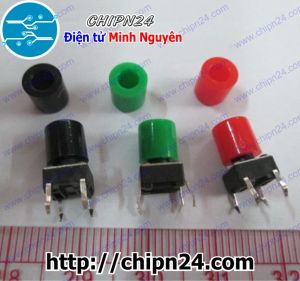 [10 cái] (H60) Nắp chụp nút nhấn vuông 6x6mm Đỏ