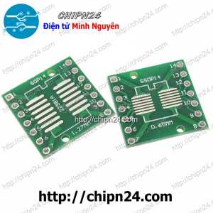 (K91) Đế chuyển SOP14 SSOP14 TSSOP14 sang DIP14 (PCB chuyển, Mạch chuyển)