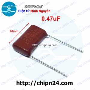 Tụ CBB 630V 474J P=20mm (474 0.47uF)