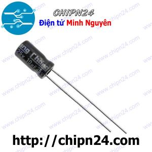 [25 con] Tụ hóa 10uF 25V Đen (4x7mm)