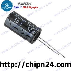 (F258) Tụ hóa 1,000uF 50V Đen (13x25mm) (1000uF 50V)