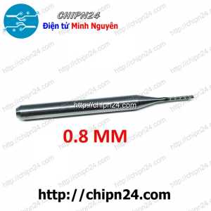 Mũi phay mạch in CNC Hợp Kim 0.8mm (Mạch điện tử, PCB)