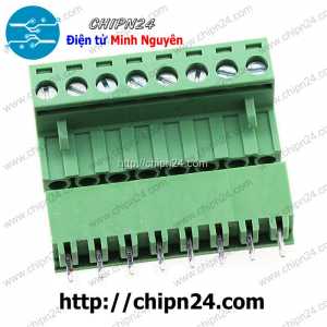 Domino 2EDG5.08 Thẳng 8P (Terminal, Cầu đấu dây cọc nguồn 5.08 5.08mm)