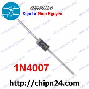 [25 con] (K462) Diode 1N4007 DIP 1A 1000V (IN4007 4007)