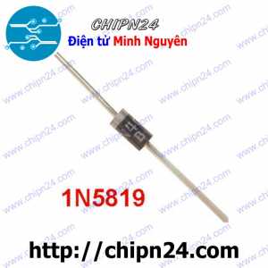 [10 con] (KG2) Diode 1N5819 DIP 1A 40V (IN5819 5819) [Diode xung]