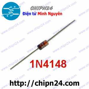 [25 con] (KG2) Diode 1N4148 DIP DO-35 450mA 100V (IN4148 4148 Diode xung)