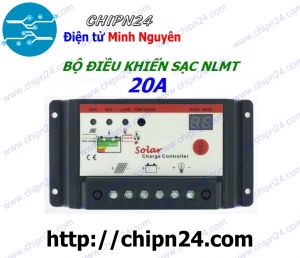 Bộ điều khiển Sạc NLMT 12V 24V 20A (Tấm pin Năng Lượng Mặt Trời, Solar Power, Solar Panel)