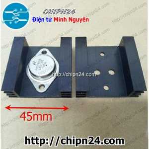 Tản nhiệt TN11 TO-3 2N3055 (Đen) 45*45*14mm