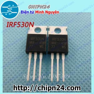(KT1) Mosfet IRF530 TO-220 14A 100V Kênh N (F530 530)