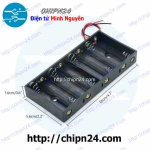 (C6) Hộp Đế pin 8 viên AA Thẳng (12V)