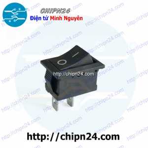 (F91.2) Công tắc bập bênh KCD1 Đen 2 Chân 2 Vị trí (15x21mm 6A 250VAC)