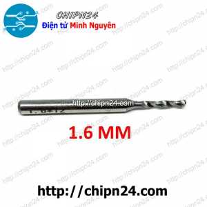 Mũi khoan mạch in CNC Hợp Kim 1.6mm (Mạch điện tử, PCB)