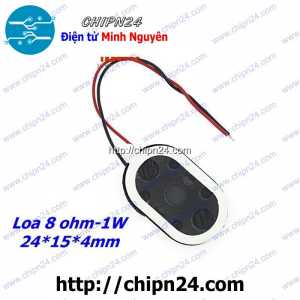 (N45) Loa Oval 8R 1W 2415, Loa Oval 8 ohm - 1W 2415 24*15*4MM