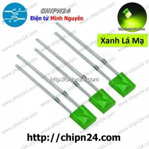[25 con] (TK6) Led Dẹp 2x5x7mm màu Xanh Lá Mạ