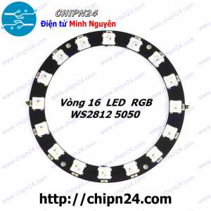 Mạch Led RGB Neopixel WS2812 5050 (16 Led Tròn)
