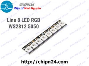 [F121.2] Mạch Led RGB Neopixel WS2812 5050 (8 Led Thẳng)