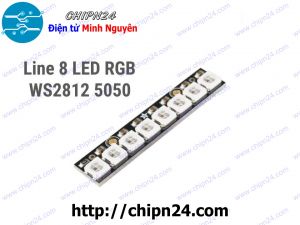 Mạch Led RGB Neopixel WS2812 5050 (8 Led Thẳng)