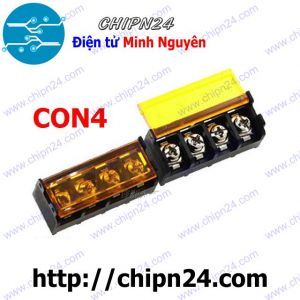 Domino HB9500 4P (Có bảo vệ) (9.5MM) (Terminal, Cầu đấu dây cọc nguồn)