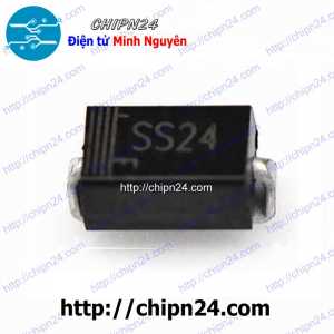 [10 con] (G7) Diode Dán SS24 SMA 2A 40V 1N5822 (SMD) (4.3x2.6mm) (Diode xung)