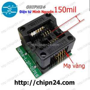 Đế nạp IC dán SOP-8 Thân Hẹp 3.9mm (Đế Chuyển IC Chân Dán qua Chân Cắm, Socket Adapter Programmer IC)