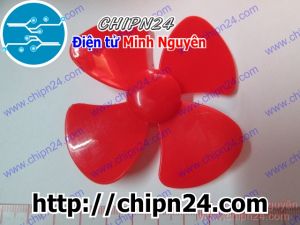 Cánh Quạt 80MM Đỏ (4 Cánh Trục 2MM)