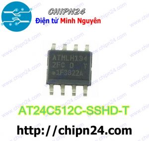 (SOP) IC Dán 24C512 SOP-8 (SMD) (AT24C512 24C512C IC Nhớ EEPROM) (ký hiệu 2FCL)