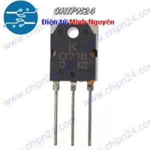 [KT1] Transistor D718 (chữ T) TO-264 NPN 8A 120V (2SD718) (ko dùng cho k-í-c-h c-á)