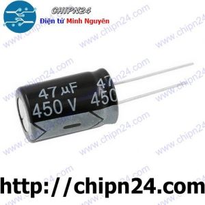 (F251) Tụ hóa 47uF 450V Đen (16x25mm)