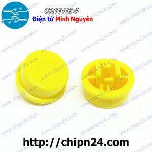 [10 cái] (F68) Nắp chụp nút nhấn B3F-4055 12x12 Vàng