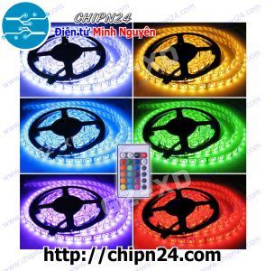 Led dây 5050 Có Keo Chống Nước RGB 12VDC