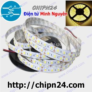 Led Dây 5050 Không Keo Chống Nước Vàng Ấm (Warm White) 12VDC