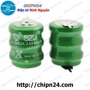 Pin Ni-Cd 3.6V 60mAh (Pin Xanh Lá)