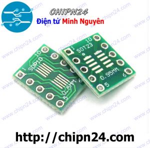 (K94) Đế chuyển SOT23 SOP10 sang DIP10 (PCB chuyển, Mạch chuyển)