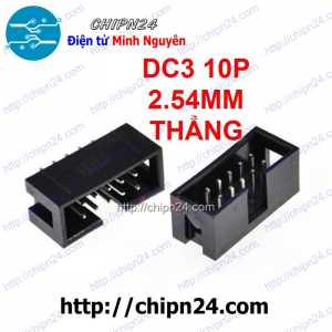 IDE10 Đực Thẳng 2.54mm (DC3 10P 2.54mm Thẳng)