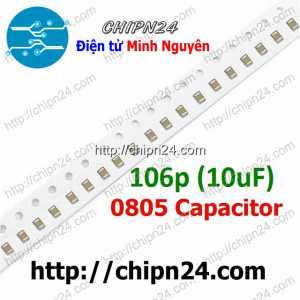 [25 con] Tụ dán 0805 106p 16V 10% (10uF 106K 106) (2.0x1.2mm)