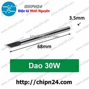 Đầu Mũi hàn Dao 30W (cho Mỏ hàn Nung)