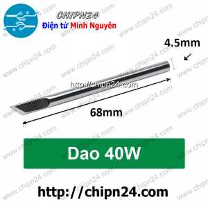 Đầu Mũi hàn Dao 40W (cho Mỏ hàn Nung)