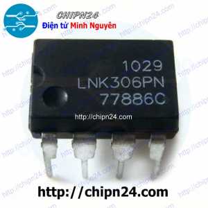 (DT) IC LNK306PN DIP-7 Hàng Tốt (LNK306 LNK 306) (AC/DC Converters 225mA MDCM 360mA CCM)