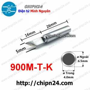 (K27) Đầu Mũi Hàn Dao Hakko 936 900M-T-K