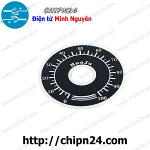 Vạch khắc chia độ gắn ngoài Biến trở