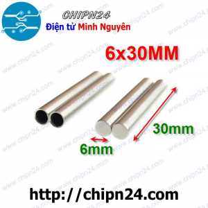 Ống thép không rỉ bọc đầu Cảm biến PT100 DS18B20 kích thước 6x30mm