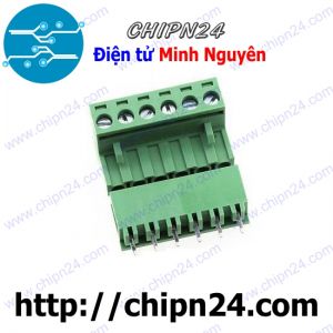 Domino 2EDG5.08 Thẳng 6P (Terminal, Cầu đấu dây cọc nguồn 5.08 5.08mm)
