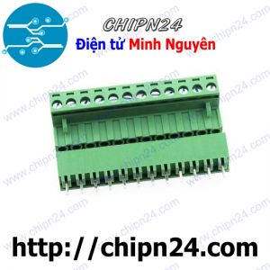 Domino 2EDG5.08 Thẳng 12P (Terminal, Cầu đấu dây cọc nguồn 5.08 5.08mm)