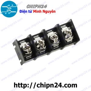 Domino KF762 4P (Đen thẳng) (Terminal, Cầu đấu dây cọc nguồn MG/ KF7.62 7.62 7.62mm)