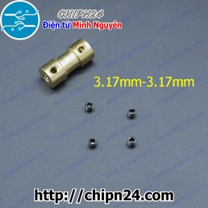 (K70) Khớp Nối Trục Đồng Nhỏ 3.17mm-3.17mm