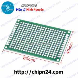 Testboard 2 mặt Thủy tinh 4x6cm (Board đồng đục lỗ PCB, Testboard cắm hàn)