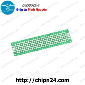 Testboard 2 mặt Thủy tinh 2x8cm (Board đồng đục lỗ PCB, Testboard cắm hàn)