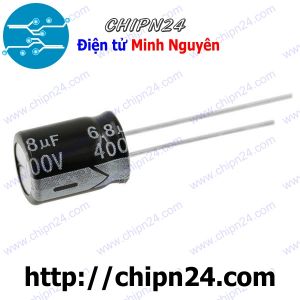 [10 con] (F248) Tụ hóa 6.8uF 400V Đen (10x13mm)