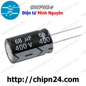 (F252) Tụ hóa 68uF 400V Đen (16x25mm)